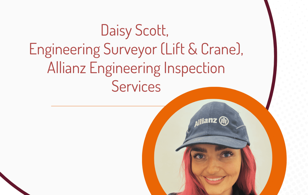 Image of apprentice Daisy Scott wearing a cap with Allianz written on it