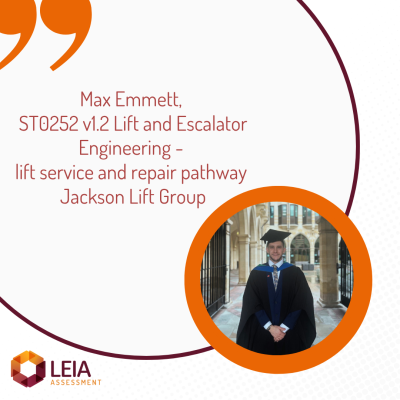 Image of Max Emmett at his graduation ceremony